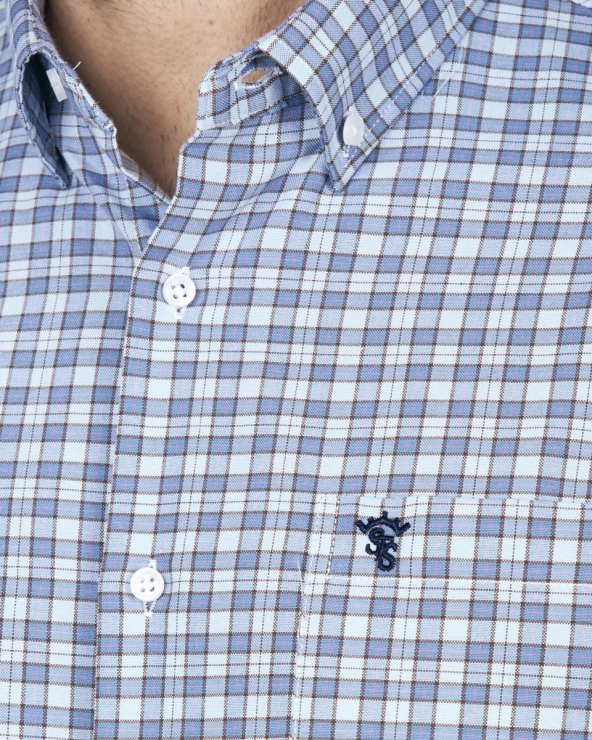 Camisa básica oxford cuadros